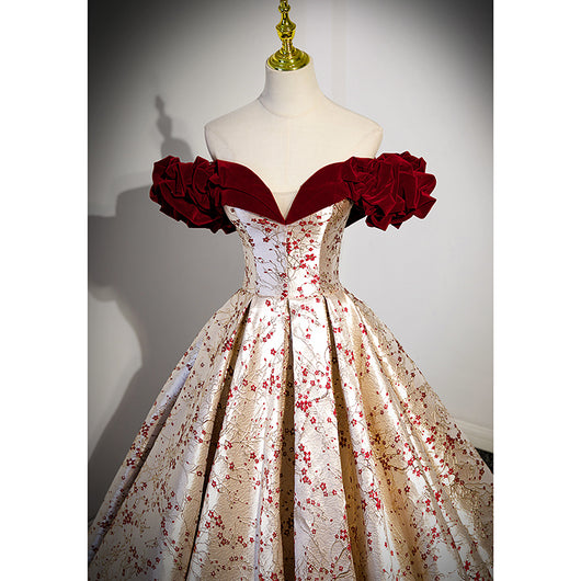 Vestido de Novia Hombros Descubiertos con Detalles de Encaje Pesado - Image 16