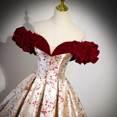 Vestido de Novia Hombros Descubiertos con Detalles de Encaje Pesado - Image 18