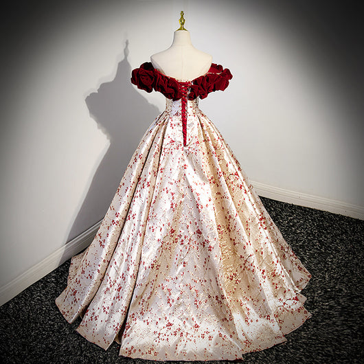 Vestido de Novia Hombros Descubiertos con Detalles de Encaje Pesado - Image 19