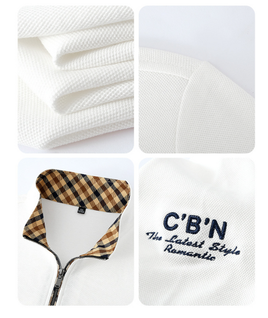 Camisa Base de Algodón con Cierre Medio para Hombre Adulto y Mayor - Image 18
