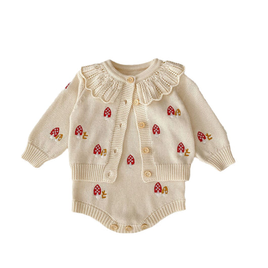Conjunto de Punto para Bebé con Cuello de Loto Bordado - Ropa de Otoño - Image 19