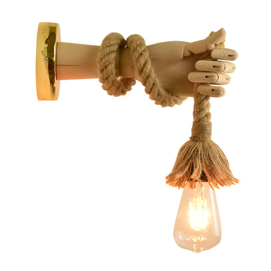 Lámpara de Pared LED Madera Estilo Europeo para Mesita de Noche - Image 18
