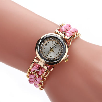 Reloj de Moda Casual para Mujer con Cadena de Cuerda Tejida y Movimiento de Cuarzo - Image 18