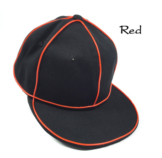 Gorra de Béisbol LED Fluorescente Hip Hop con Borde Plano - Image 3