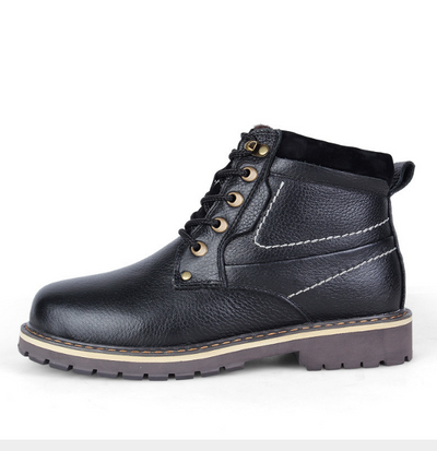 Botas Martin de Cuero para Hombre Talla Grande - Caña Alta con Forro Cálido - Image 5