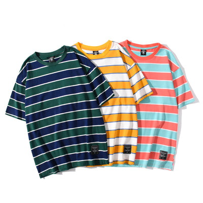 Camiseta Hombre Rayas Manga Corta - Comodidad de Verano - Image 7