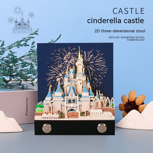 Modelo de Castillo de Cuento de Hadas - Arte en Papel 3D Tallado - Image 13