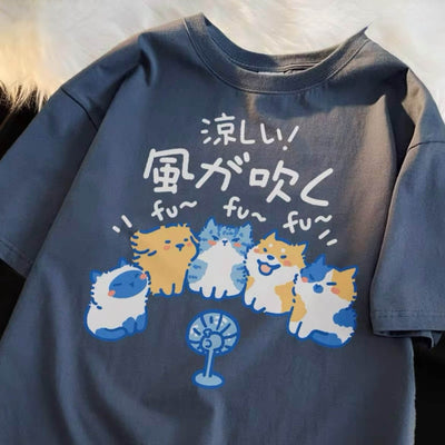 Playera Holgada con Estampado Infantil de Manga Corta - Image 11