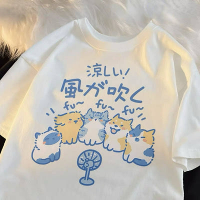 Playera Holgada con Estampado Infantil de Manga Corta - Image 13