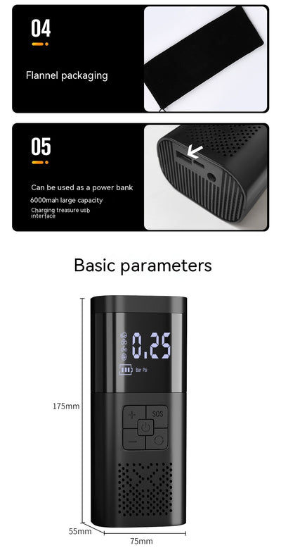 Compresor de Aire Portátil Inalámbrico para Automóvil - Image 7
