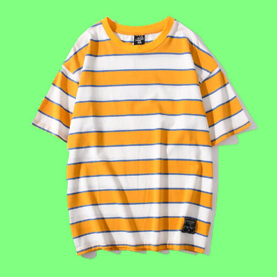 Camiseta Hombre Rayas Manga Corta - Comodidad de Verano - Image 14