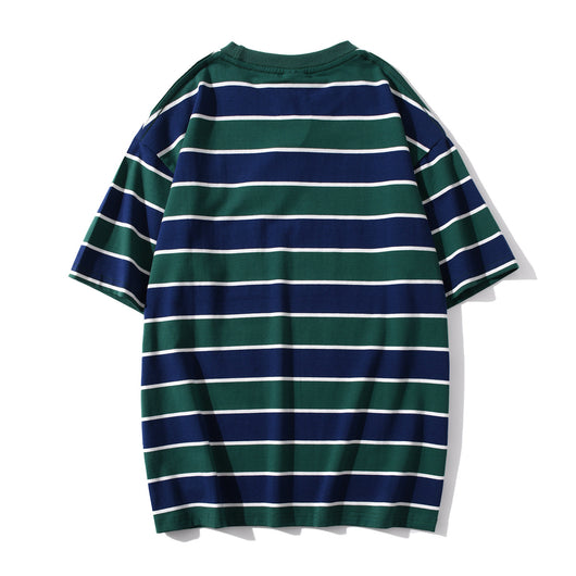 Camiseta Hombre Rayas Manga Corta - Comodidad de Verano - Image 20