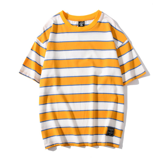 Camiseta Hombre Rayas Manga Corta - Comodidad de Verano - Image 21