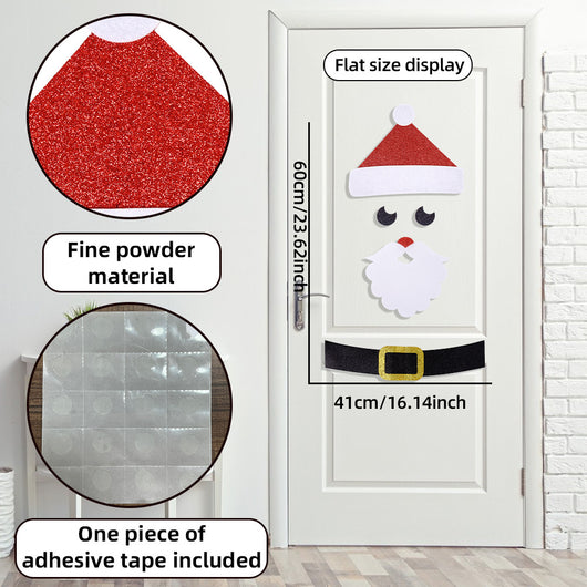 Adhesivos Decorativos Navideños de Fieltro para Puertas - Image 17