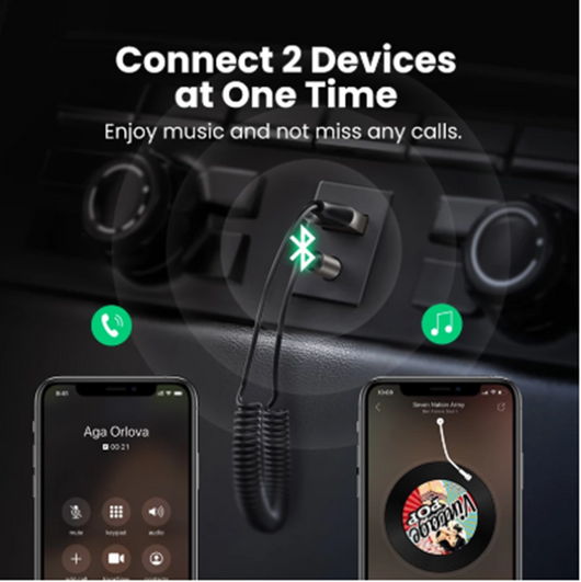 Receptor Bluetooth para Auto con Entrada Auxiliar y Audio de Alta Calidad - Image 3