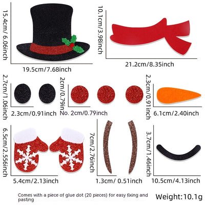 Adhesivos Decorativos Navideños de Fieltro para Puertas - Image 26