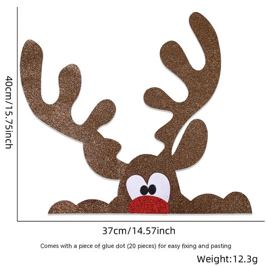 Adhesivos Decorativos Navideños de Fieltro para Puertas - Image 35
