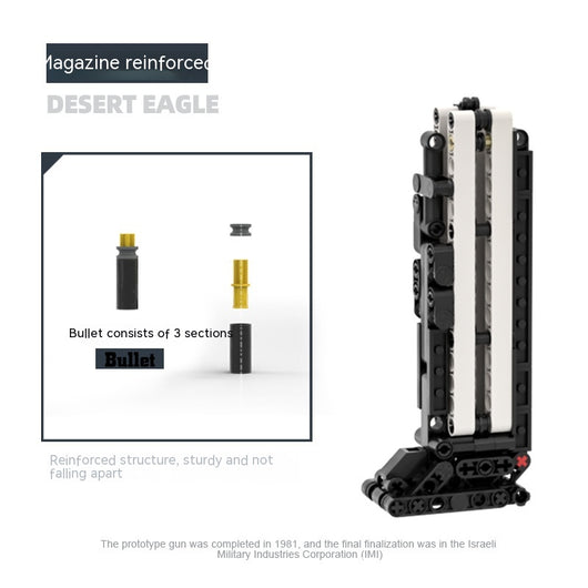 Pistola Águila del Desierto de Madera - Juguete Armable con Tecnología - Image 13