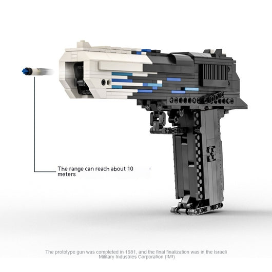 Pistola Águila del Desierto de Madera - Juguete Armable con Tecnología - Image 14