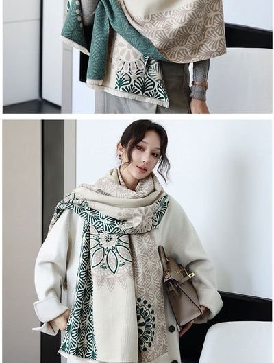 Chal Versátil de Oficina Estilo Coreano para Otoño e Invierno - Image 41