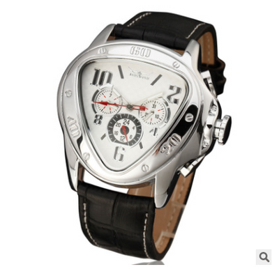 Reloj Automático Mecánico JARAGAR Estilo Europeo Tres Ojos Corazón para Hombre - Image 4