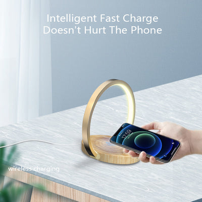 Lámpara Nocturna Inteligente con Altavoz Bluetooth, Cargador Inalámbrico 10W y Soporte para Teléfono - Image 17