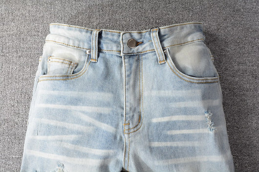 Jeans Skinny Ajustados con Algodón Elástico y Detalles Rotos - Image 13