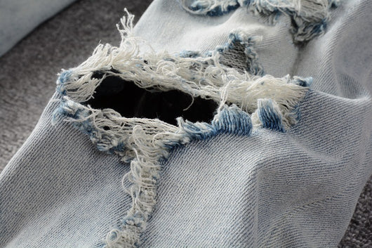 Jeans Skinny Ajustados con Algodón Elástico y Detalles Rotos - Image 16
