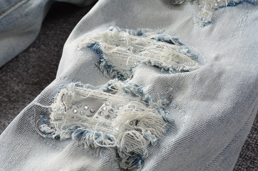 Jeans Skinny Ajustados con Algodón Elástico y Detalles Rotos - Image 20