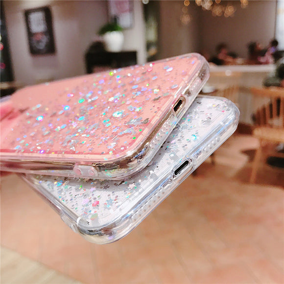 Funda de celular con epoxy y brillo