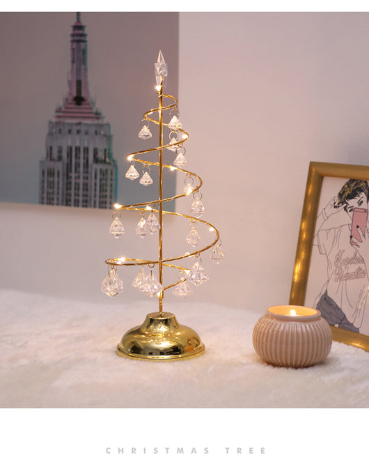Lámpara de Noche LED Recargable con Cristal Diamante - Luz Ambiental Decorativa - Image 6