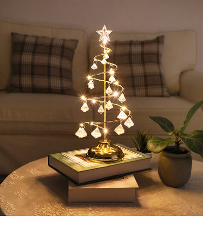 Lámpara de Noche LED Recargable con Cristal Diamante - Luz Ambiental Decorativa - Image 7
