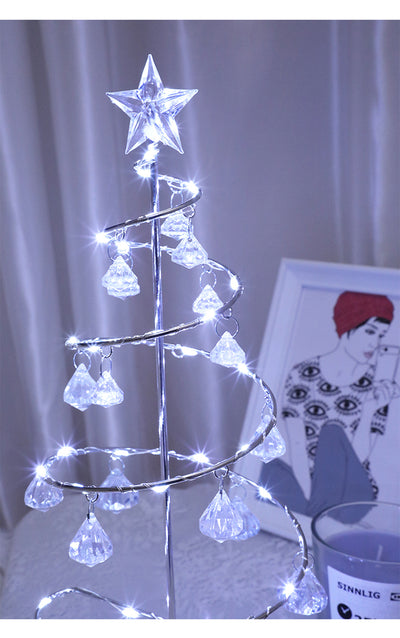 Lámpara de Noche LED Recargable con Cristal Diamante - Luz Ambiental Decorativa - Image 10