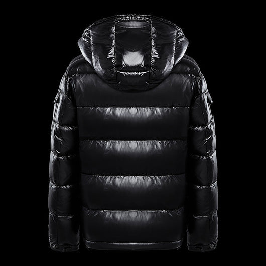 Chaqueta Acolchada Negra Brillante para Parejas - Image 13
