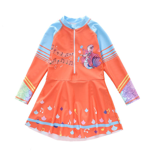 Traje de Baño Infantil Estilo Vestido con Mangas Largas - Image 19