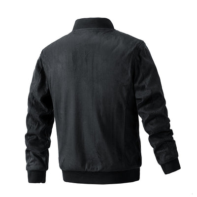 men's jacket, jacket, olive green, dark green, bomber jacket, casual - Image 6