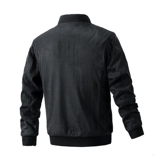 men's jacket, jacket, olive green, dark green, bomber jacket, casual - Image 6