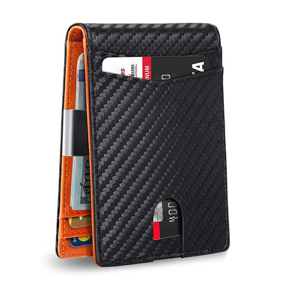 Billetera de Cuero PU con Múltiples Compartimentos y Protección Antirrobo - Image 15