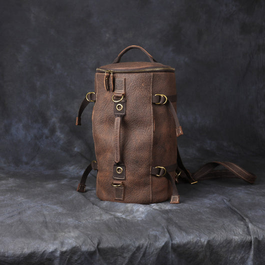 Mochila de Cuero Genuino Crazy Horse para Hombre - Gran Capacidad - Image 24