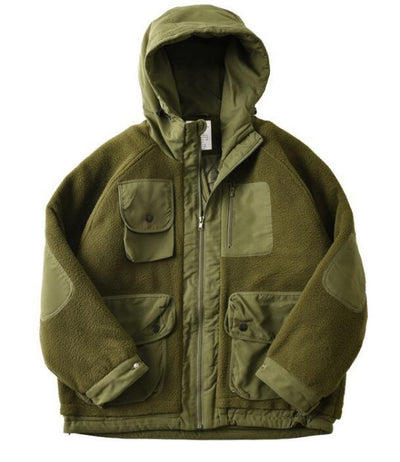 Chaqueta Acolchada Suelta de Polar Grueso Multicolor para Hombre - Image 7