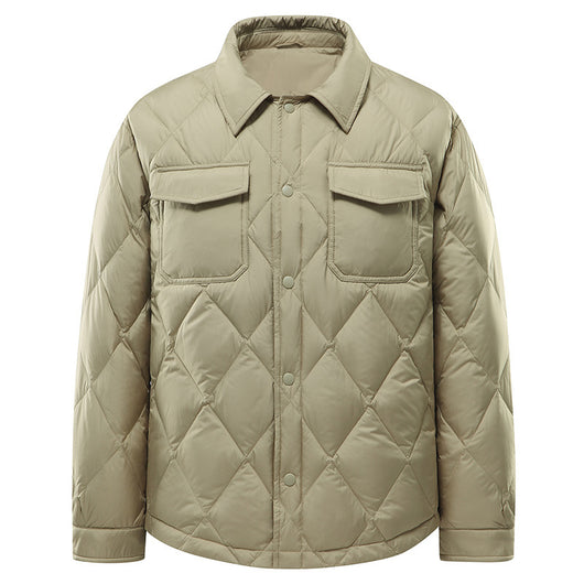 Chaqueta Corta Acolchada con Solapa para Hombre - Image 10