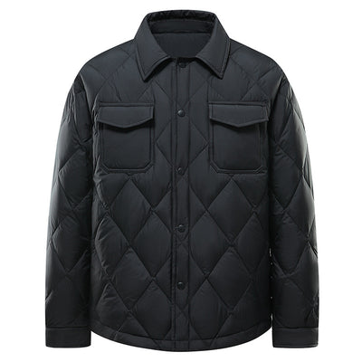 Chaqueta Corta Acolchada con Solapa para Hombre - Image 12