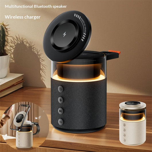 Cargador Inalámbrico con Parlante Bluetooth 2 en 1 - Regalo Perfecto