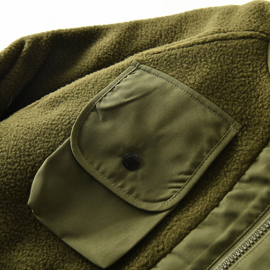 Chaqueta Acolchada Suelta de Polar Grueso Multicolor para Hombre - Image 17