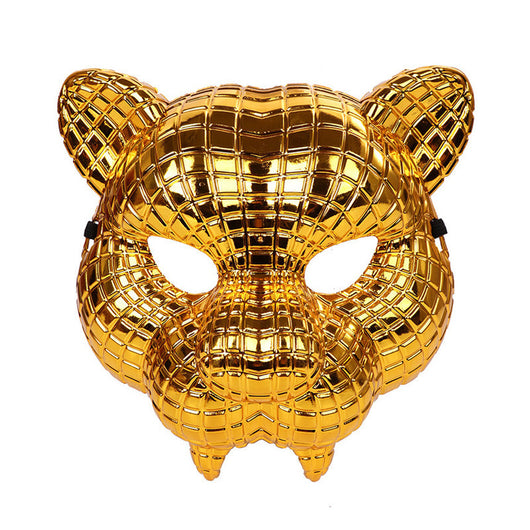 Máscara de Leopardo Dorado Halloween - Accesorios de Leopardo y Tigre para Fiestas y Performances - Image 10
