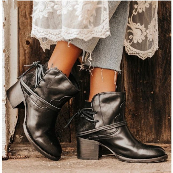 Botas de Invierno para Mujer en Cuero PU - Elegancia y Calidez