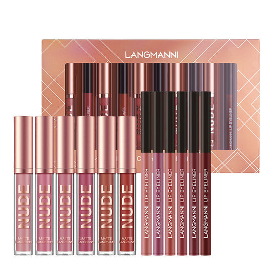 Set de 12 Piezas: 6 Labiales Mate + 6 Delineadores Waterproof de Larga Duración - Image 10