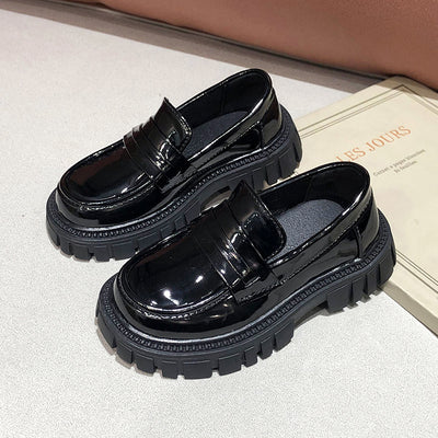 Zapatos Infantiles Formales Estilo Inglés con Suela Gruesa - Image 10