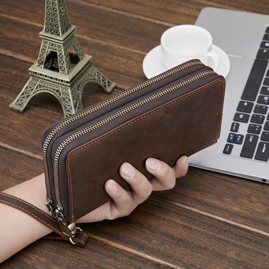 Billetera Larga para Hombre en Cuero Genuino Estilo Retro - Image 5