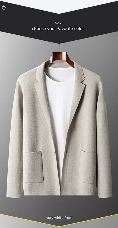 Saco Cardigan de Lana Tejida para Hombre - Elegante, Casual y Profesional - Image 19